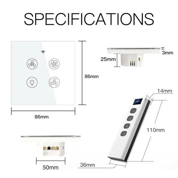 Lanka Smart Switch | Smart Wifi Fan / Light Switch